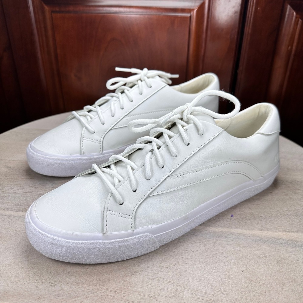 Madewell Sidewalk Low Top Sneakers White Leather Mens 8.5 Womens 9.5 - Picture 5 of 12